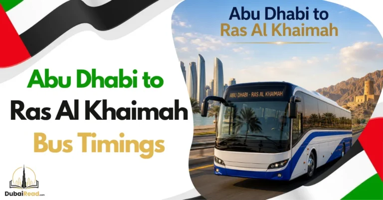 Abu Dhabi to Ras Al Khaimah Bus Timings