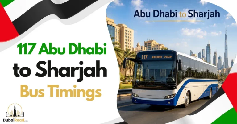 Abu Dhabi to Sharjah Bus Timing (117)