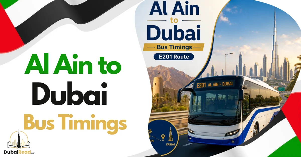 E201 Al Ain to Dubai Bus Timings