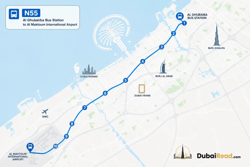 N55 Bus Route