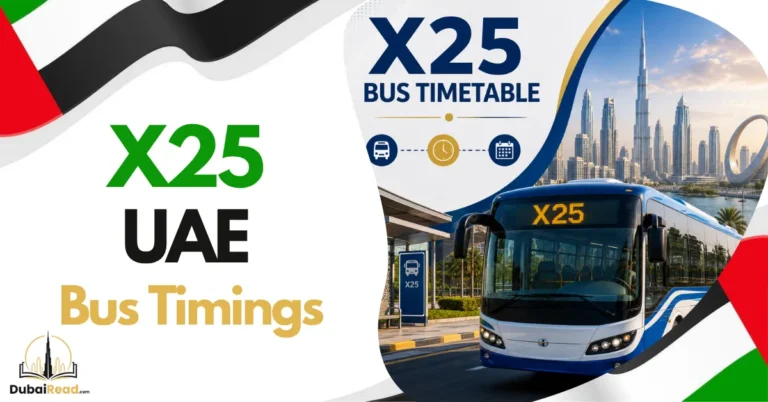 X25 Bus Timetable