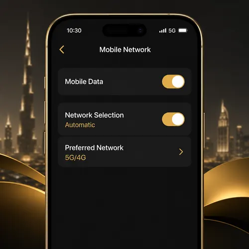 Phone settings to get a du tourist SIM working in the UAE