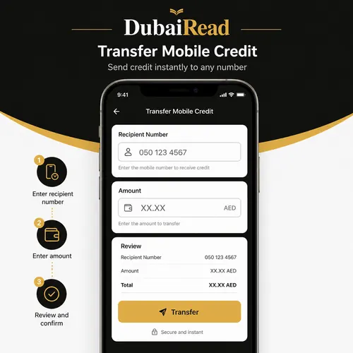 Illustration of credit transfer in a mobile account