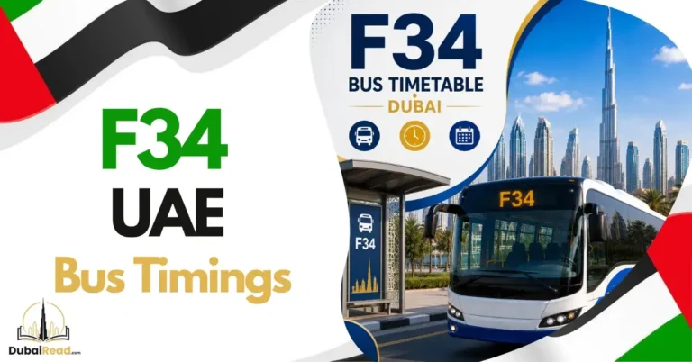 F34 Bus Timetable Dubai