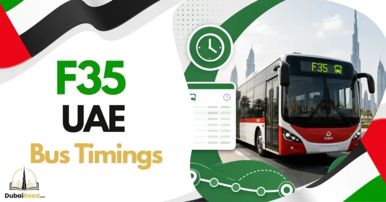 F35 Bus Timetable Dubai
