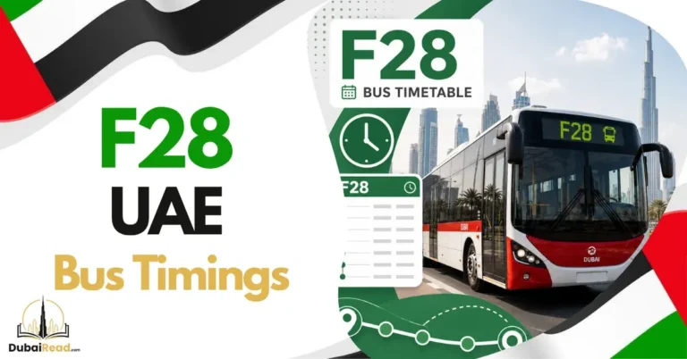 F28 Bus Timetable Dubai