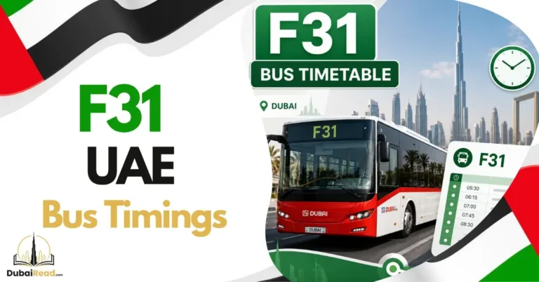 F31 Bus Timetable Dubai