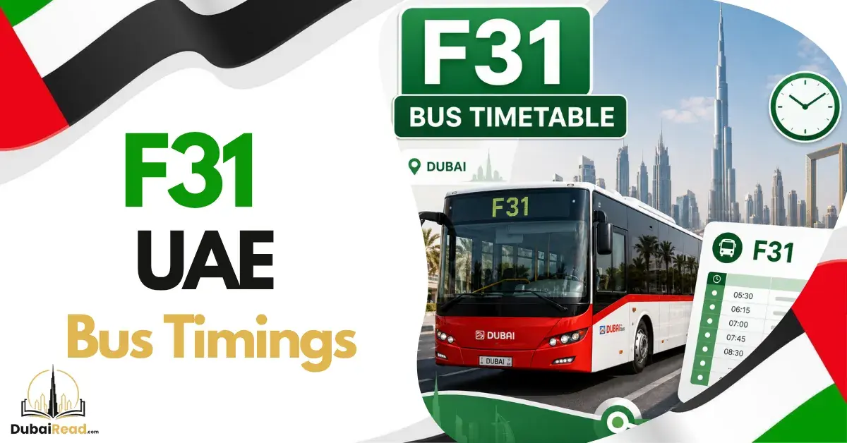 F31 Bus Timetable Dubai